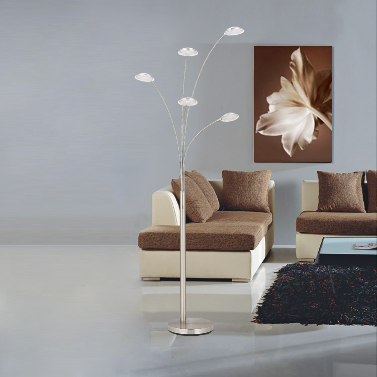 Modern mit Touch Big Stand 5 Heads Stehlampe